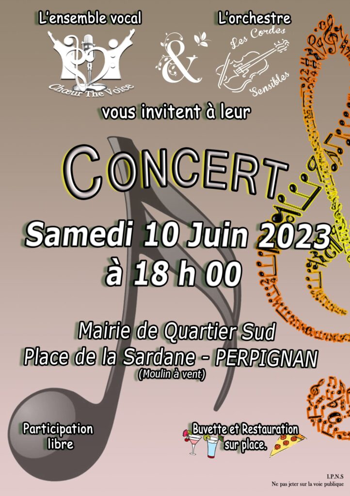 Concert du 10 juin 2023